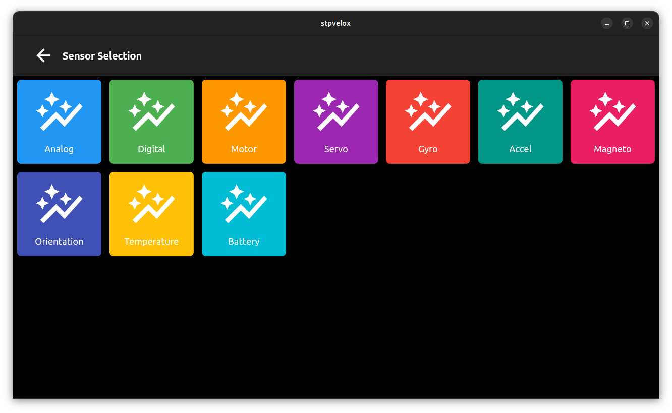 IMG: Selection of graphs for each sensor and actor